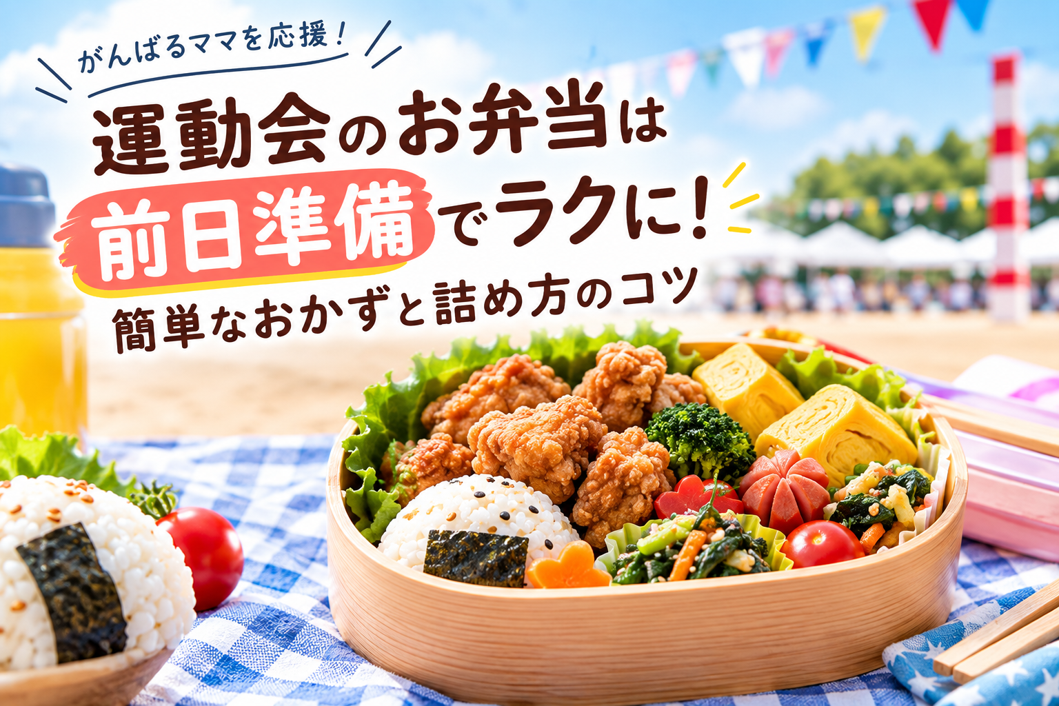 運動会のお弁当を前日準備でラクにするコツ