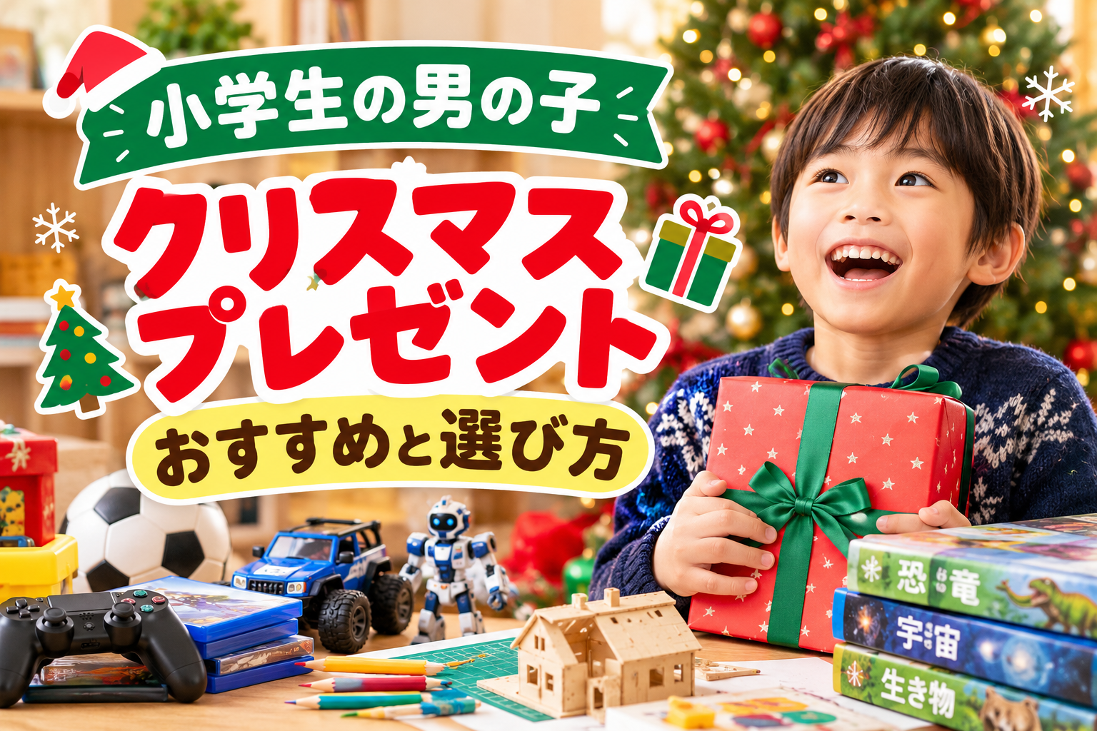小学生の男の子へのクリスマスプレゼントの選び方
